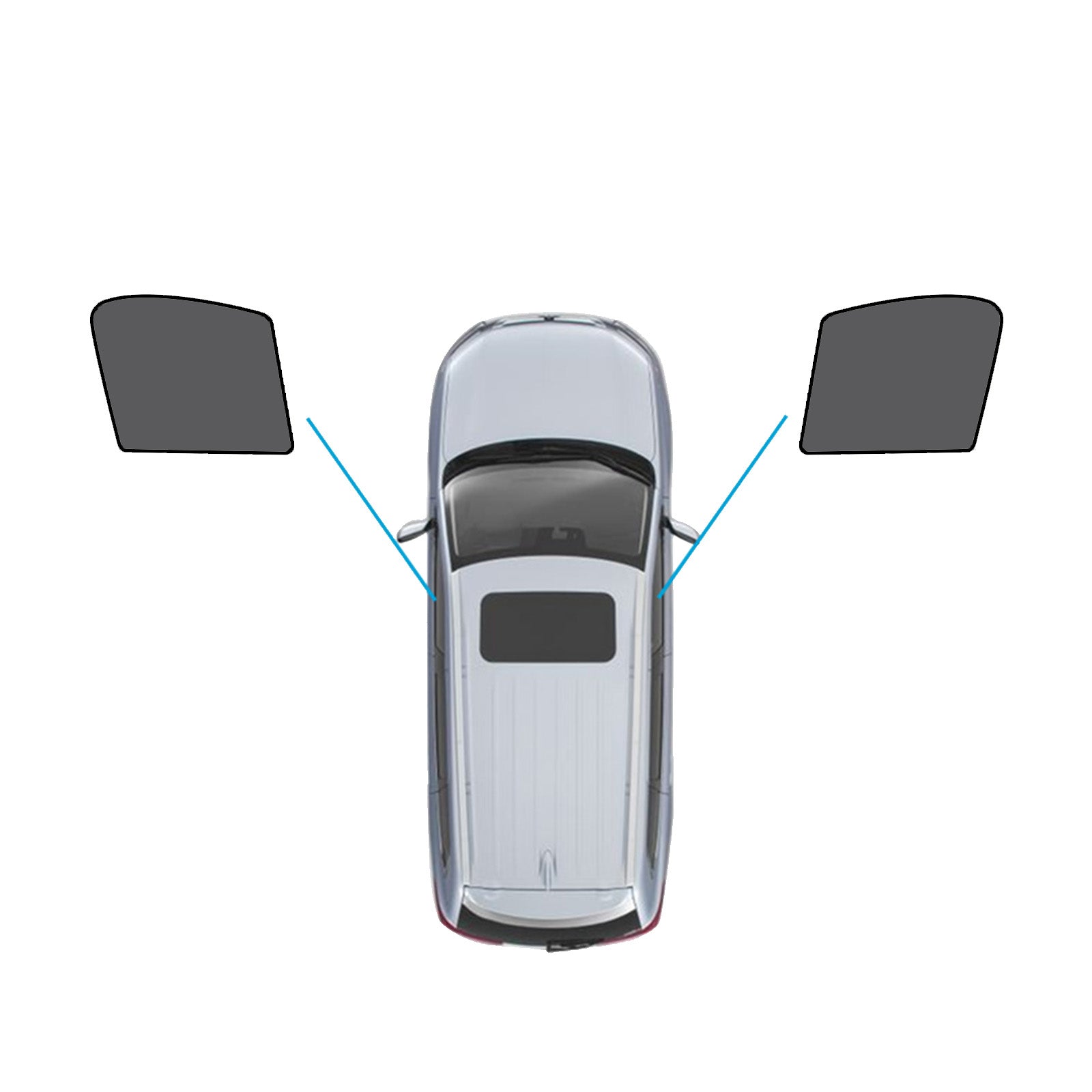 Magnetic Mesh Sun Blind Shades Suitable for Audi Q3 2011-2018 on Front/Rear-2