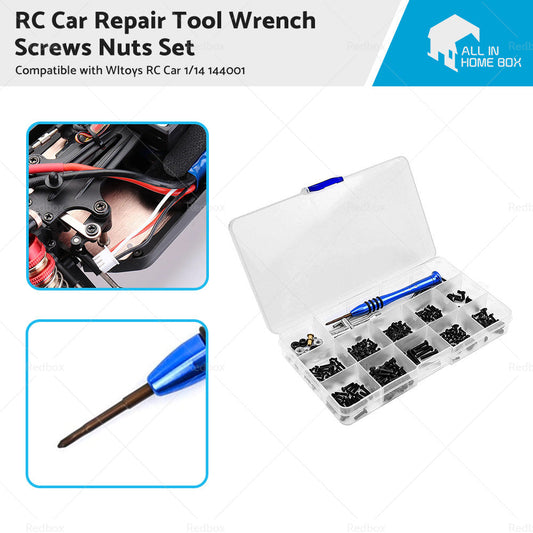 RC Car Repair Tool Wrench Screws Nuts Set Suitable For Wltoys RC Car 1 14 144001-0