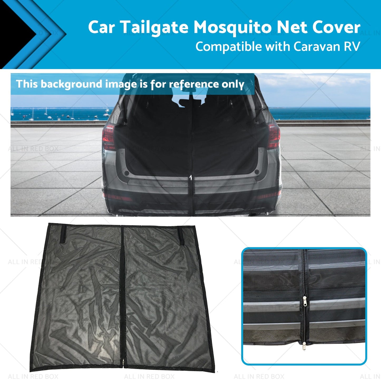 Car Tailgate Mosquito Net Cover Suitable for Caravan RV T4 T5 T6 Motorhome-0