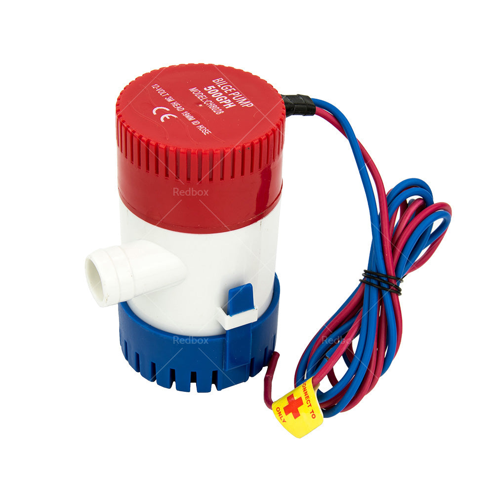 500GPH 12V Caravan Camping Marine Submersible Bilge Water Pump Fishing Boat-3