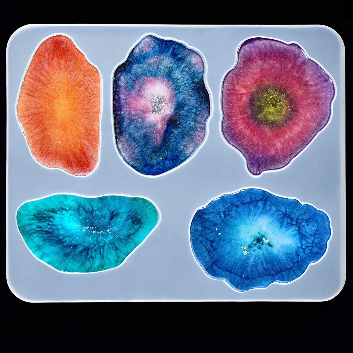Snowflake Silicone Pendant Mold Making Jewelry Resin Necklace Mould Craft DIY 3D-43
