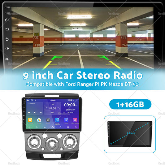 16G Car Stereo GPS Head Unit Android11 Suitable for Ford Ranger PJ PK Mazda BT50-1