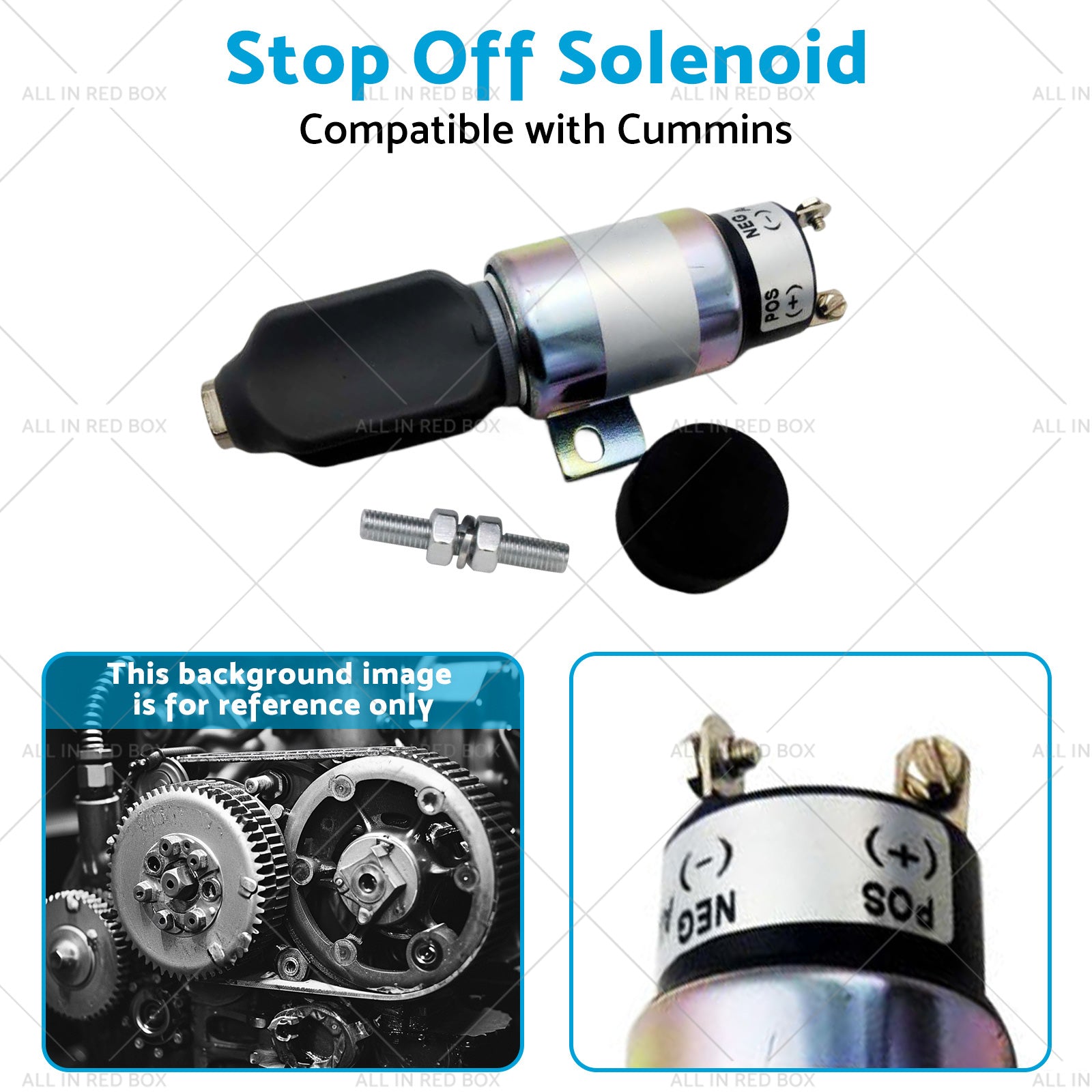 1751ES-24E7U1B1S5 Stop Off Solenoid Suitable for Cummins SA-3766T 24V 3864274-3