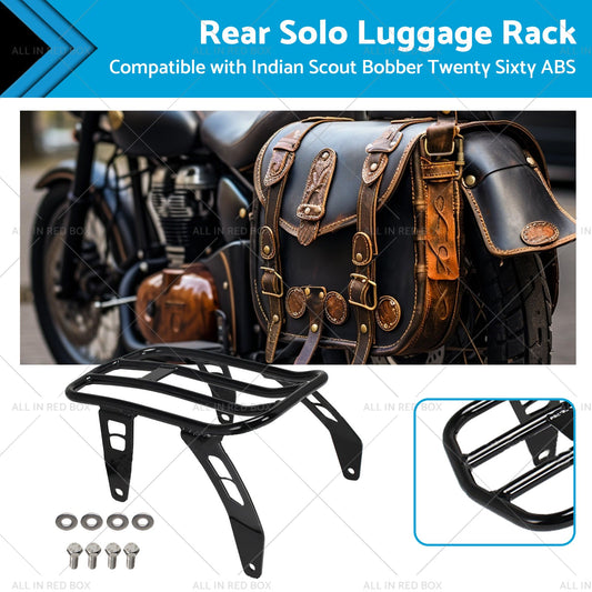 Motorcycle Rear Solo Luggage Rack Suitable For Indian Scout Bobber Twenty Sixty-0