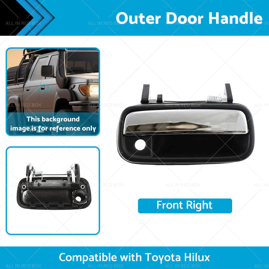 Chrome Front Right Outer Door Handle Suitable For Toyota Hilux 1988-1997-1