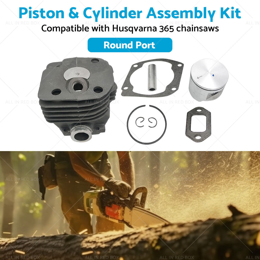Suitable for Husqvarna 365 Chainsaw 48mm Piston  and  Cylinder Assembly Kit-2