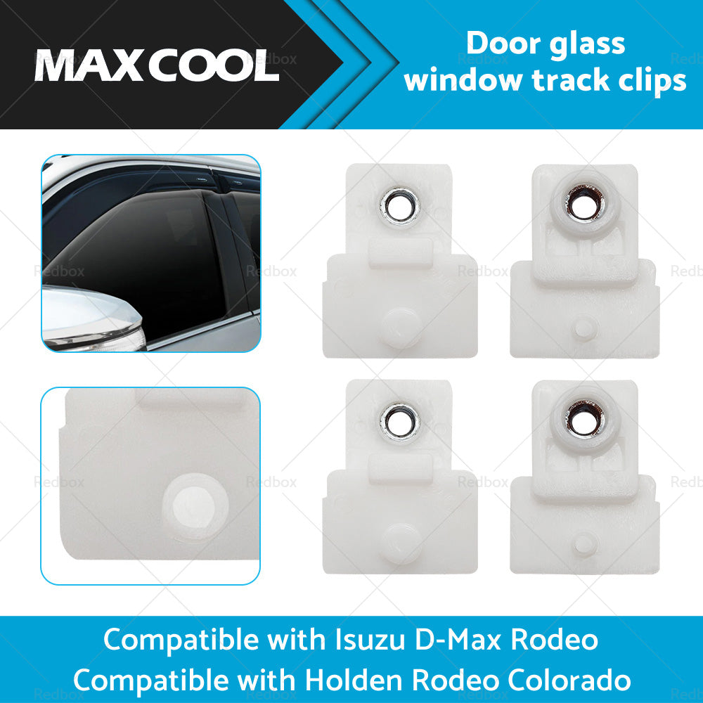 4x Door Window Glass Track Clip LR for Isuzu D-Max Holden Colorado Rodeo 02-19-5