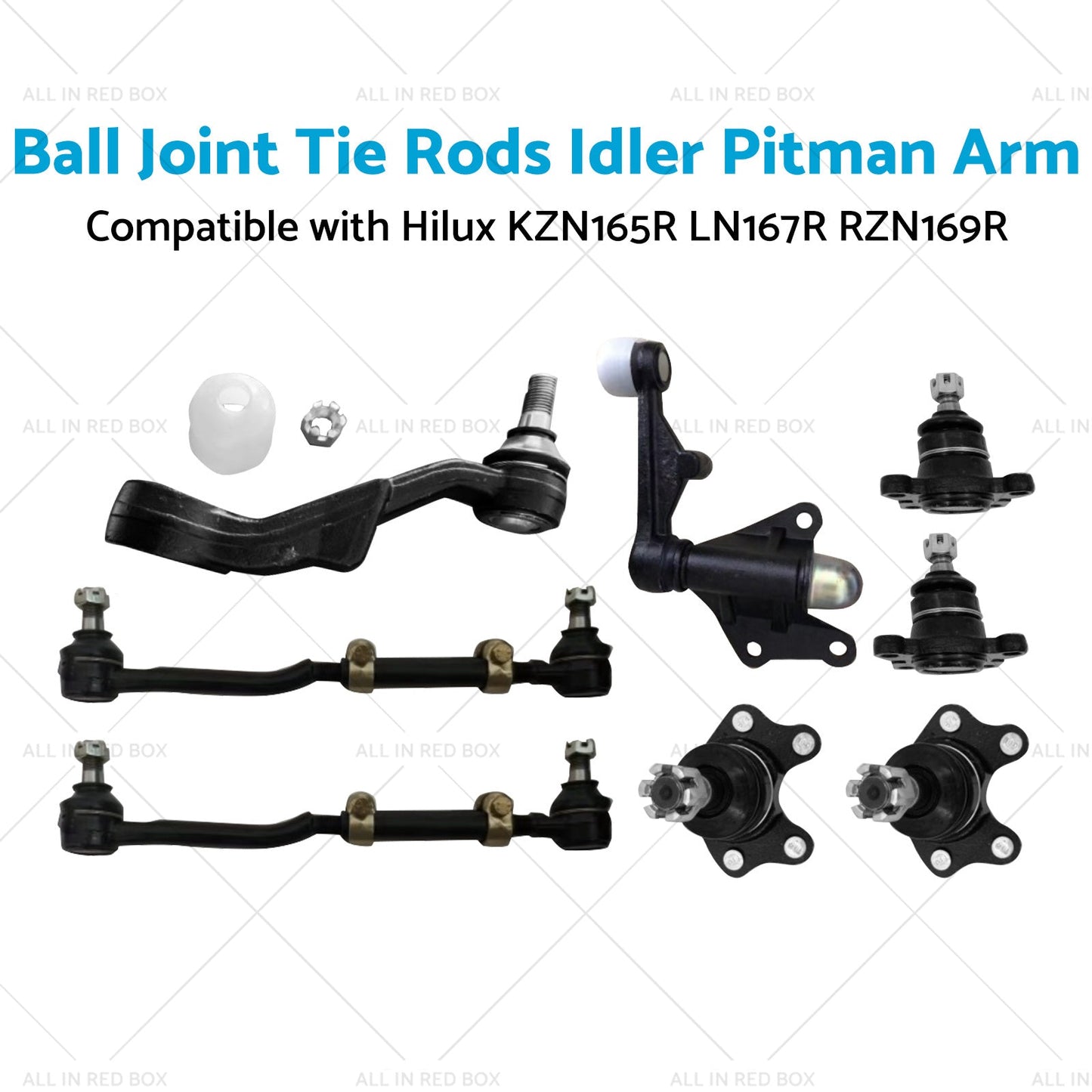 Ball Joint Tie Rods Idler Pitman Arm Suitable for Hilux LN167R RZN169R KZN165R-3