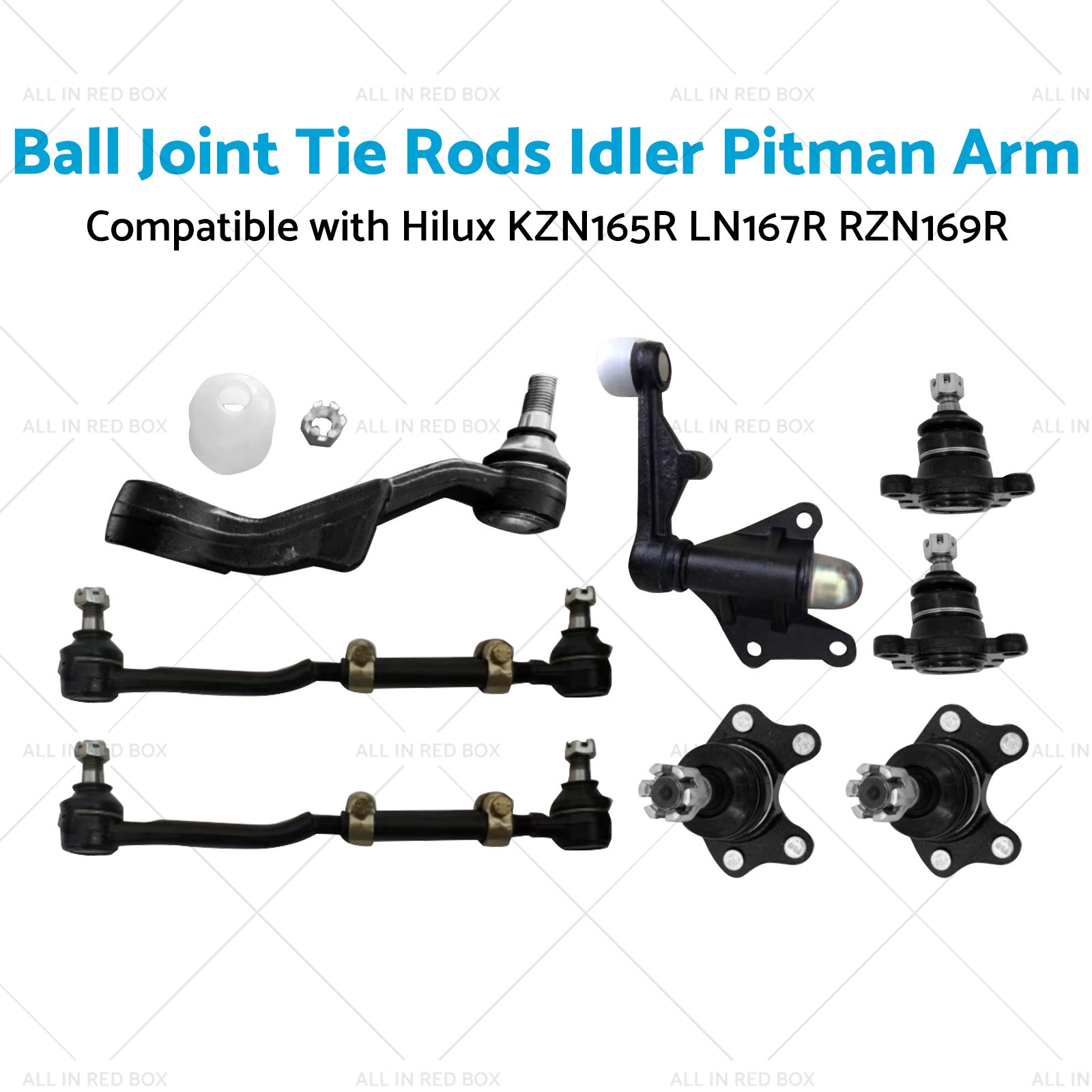 Ball Joint Tie Rods Idler Pitman Arm Suitable for Hilux LN167R RZN169R KZN165R-3