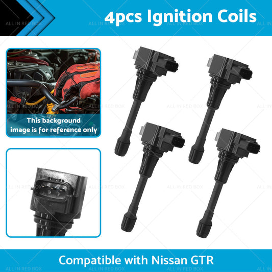 4PCS Ignition Coil Suitable for Nissan R35 GT-R 3. 8L VR38DETT 08-15 22448JF00B-1