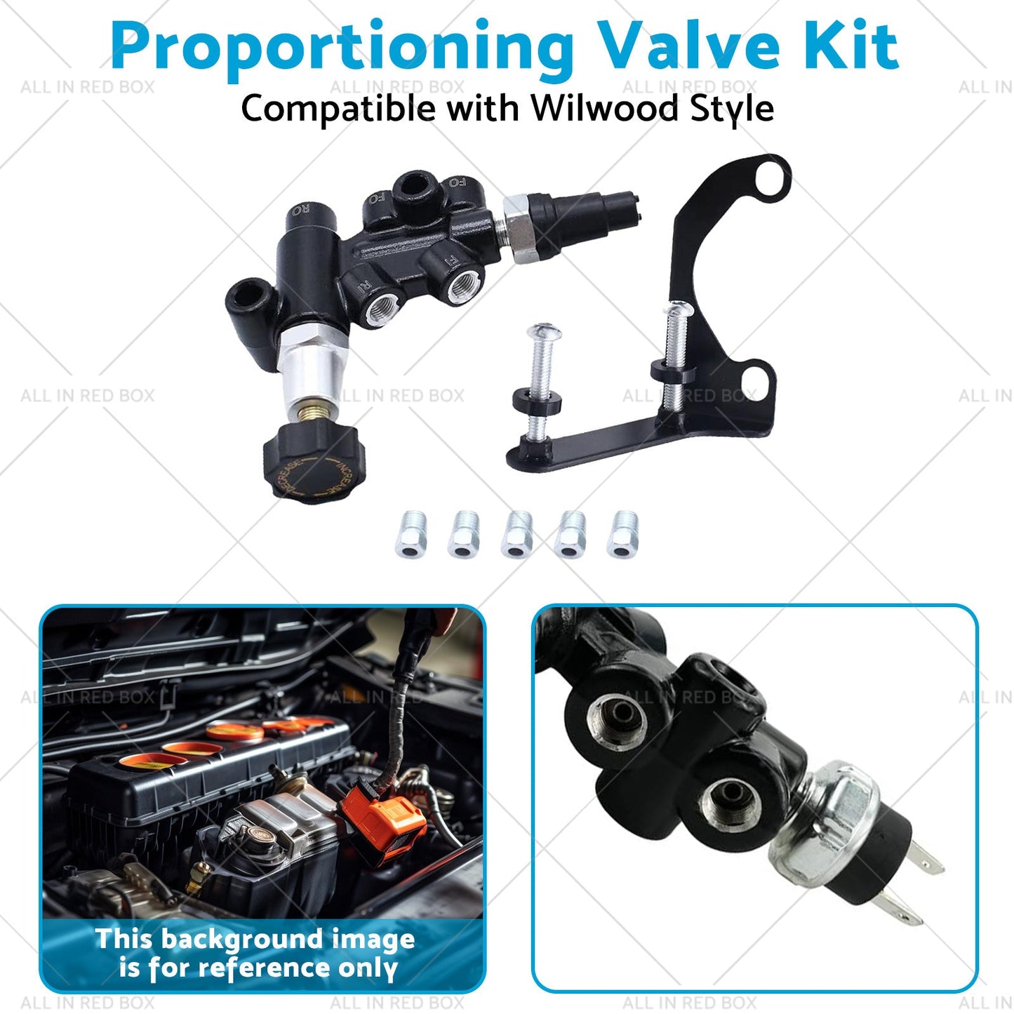26013190 Universal Adjustable Knob Proportioning Valve Suitablefor Wilwood Style-3