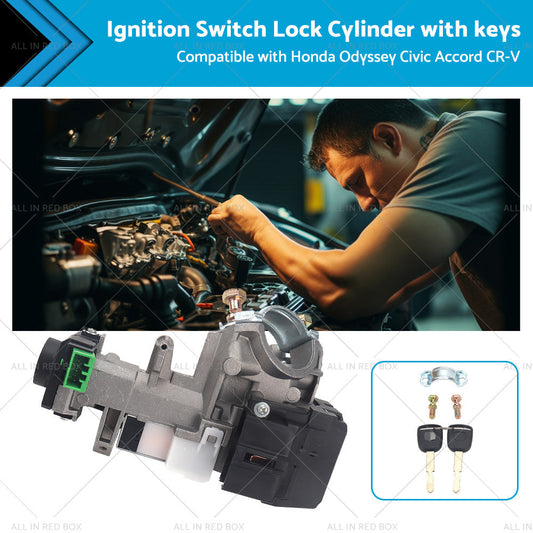 Ignition Switch Lock Cylinder w  Key ID48 Suitable For Honda Civic Accord CRV-0