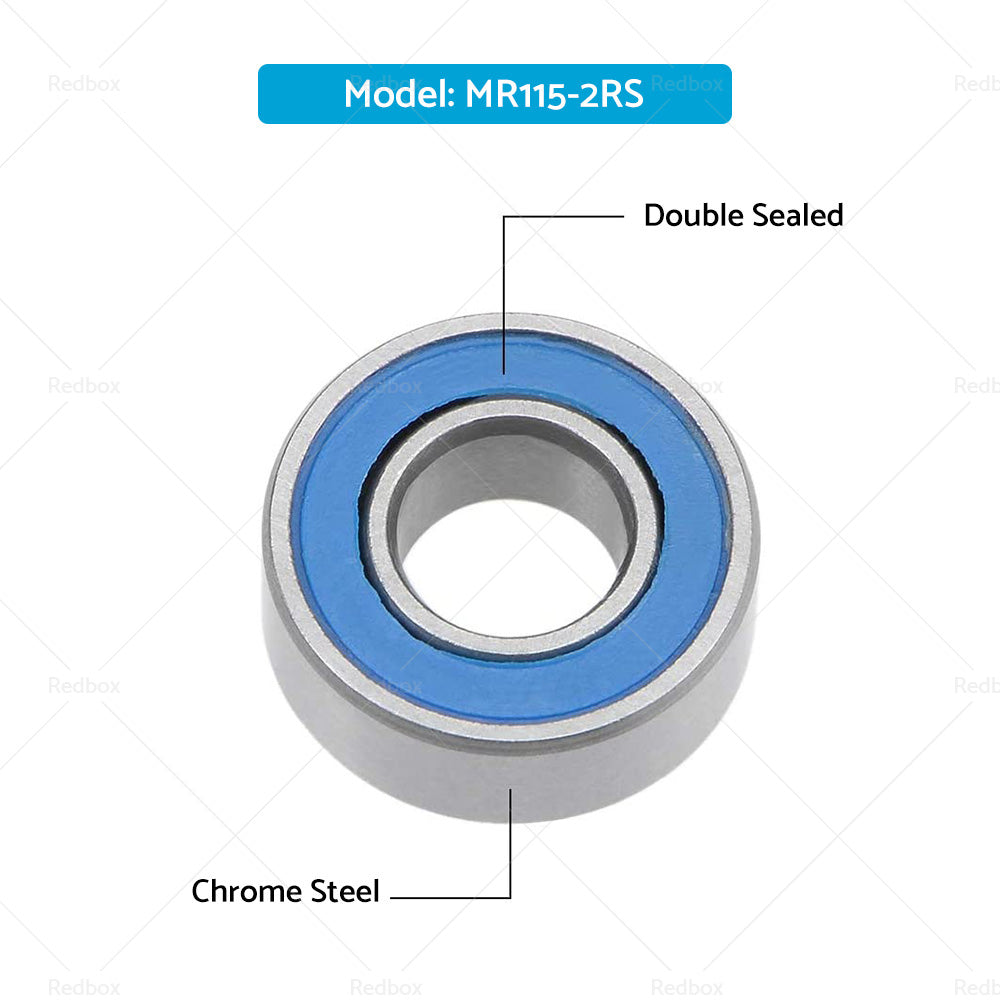 5x11x4mm Bearings Suitable for RC Tamiya 1150 HPI Savage Traxxas Axial Losi MR115-2RS-3
