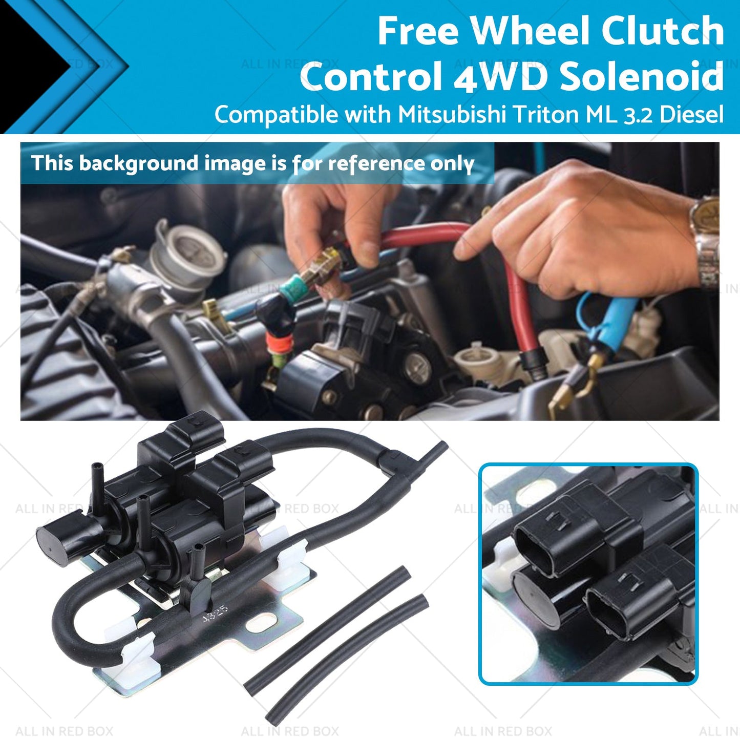 1x Free Wheel Clutch Control 4WD Solenoid Suitable For Mitsubishi Triton ML 3. 2-0