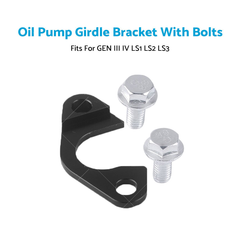 LS Billet Oil Pump Pickup Tube Girdle Brace Hold Down For GEN III IV LS1 LS2 LS3-2
