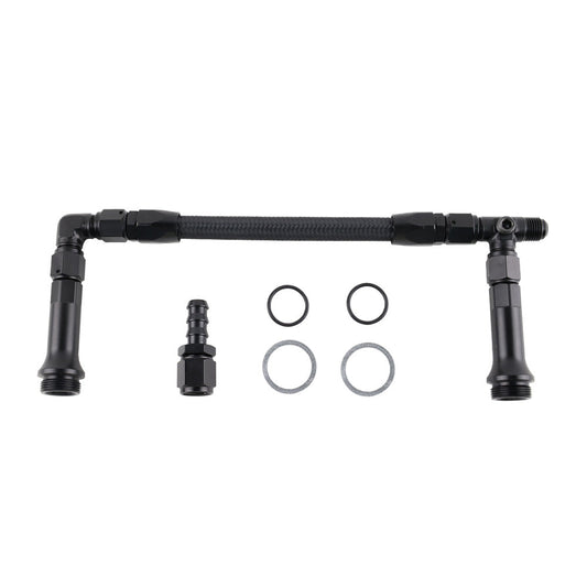Braided AN6 Dual Feed Carburetor Fuel Line Double Pump Suitable For 4150 Holley Carburetor-1