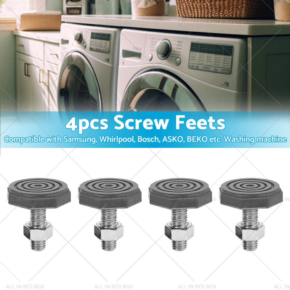 4 Universal Front Loader Washing Machine Screw Feet Leg M10 Suitable for Samsung-1