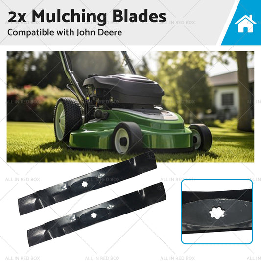 AM141033 GX22151 2x 42 inch  Mulching Blades Suitable for John Deere LA115 LA120 D100-0