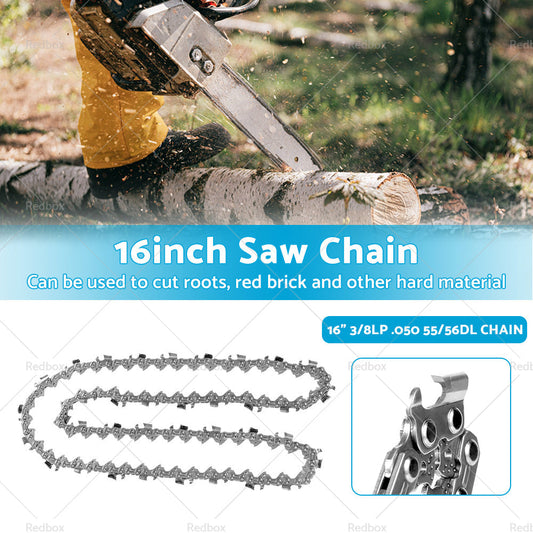 New Tungsten Carbide Chainsaw Chain 16inch 3 or 8LP. 050 55 or 56DL various saws-0