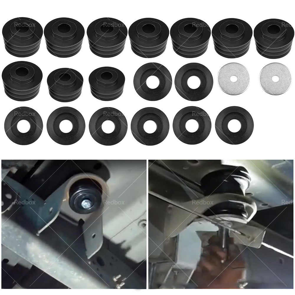 20PCS Polyurethane Body Mounts KF04050BK Suitable for Ford F250 F350 2 or 4WD 99-18-0