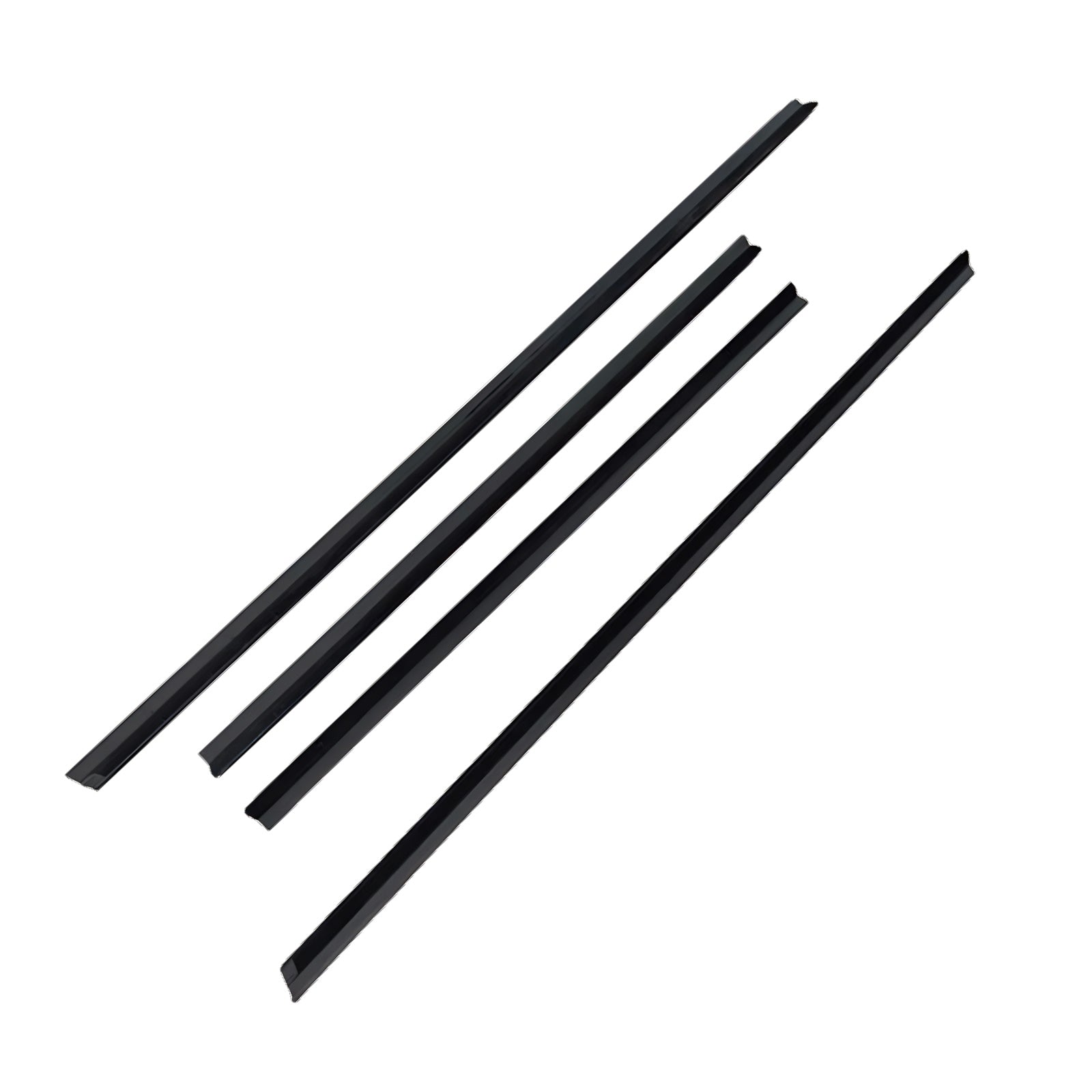 4Pcs Door Seal Weatherstrip Kit Black Rubber Suitable For Honda Jazz 2008-2013-0