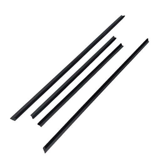 4Pcs Door Seal Weatherstrip Kit Black Rubber Suitable For Honda Jazz 2008-2013-0