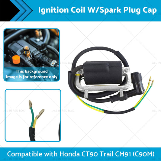 Ignition Coil W or Spark Plug Cap Suitable for Honda CT90 Trail CM91  C90M-1