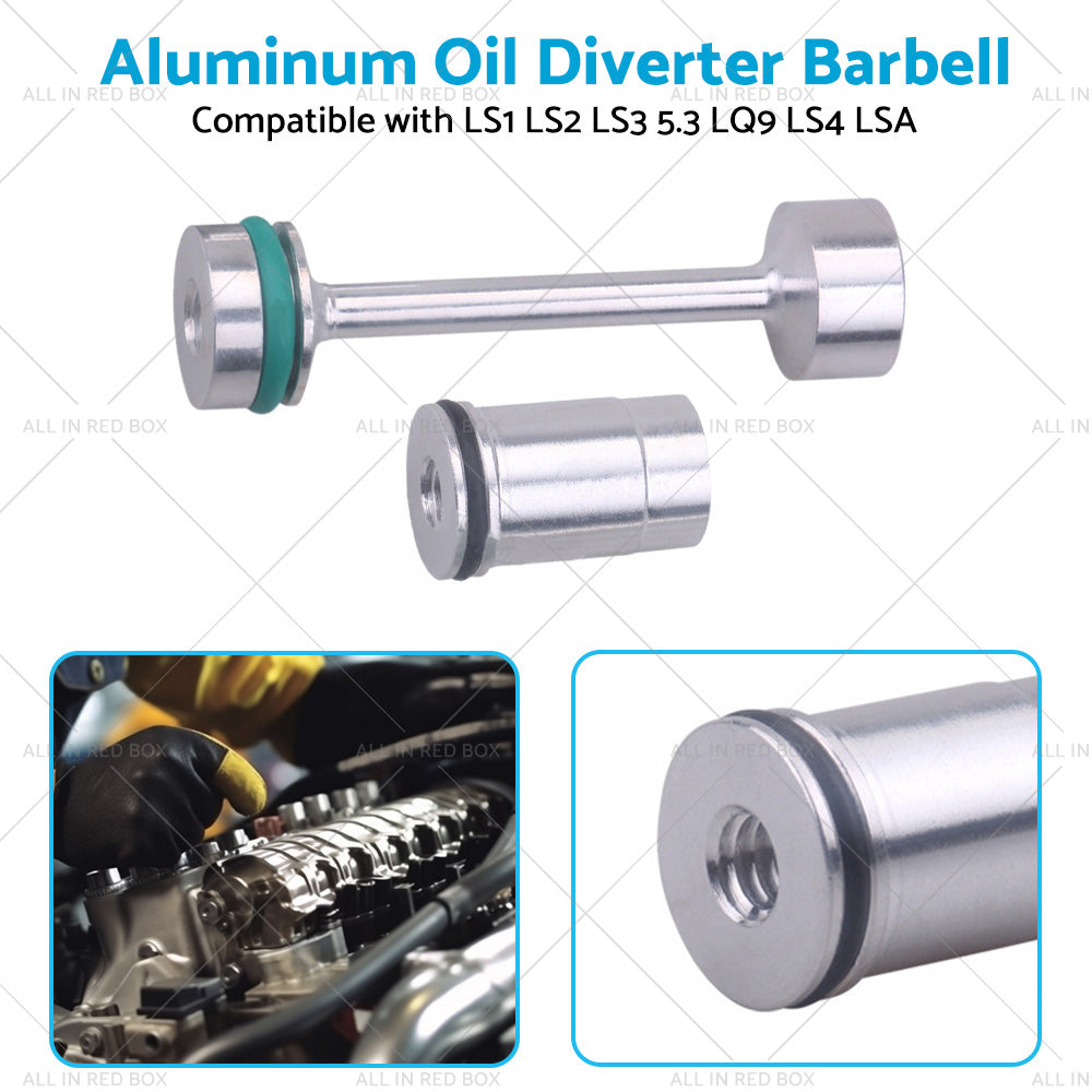 Billet Aluminum Oil Diverter Barbell Suitable For LS Engine LS1 LS2 LS3 5. 3 LQ9-4