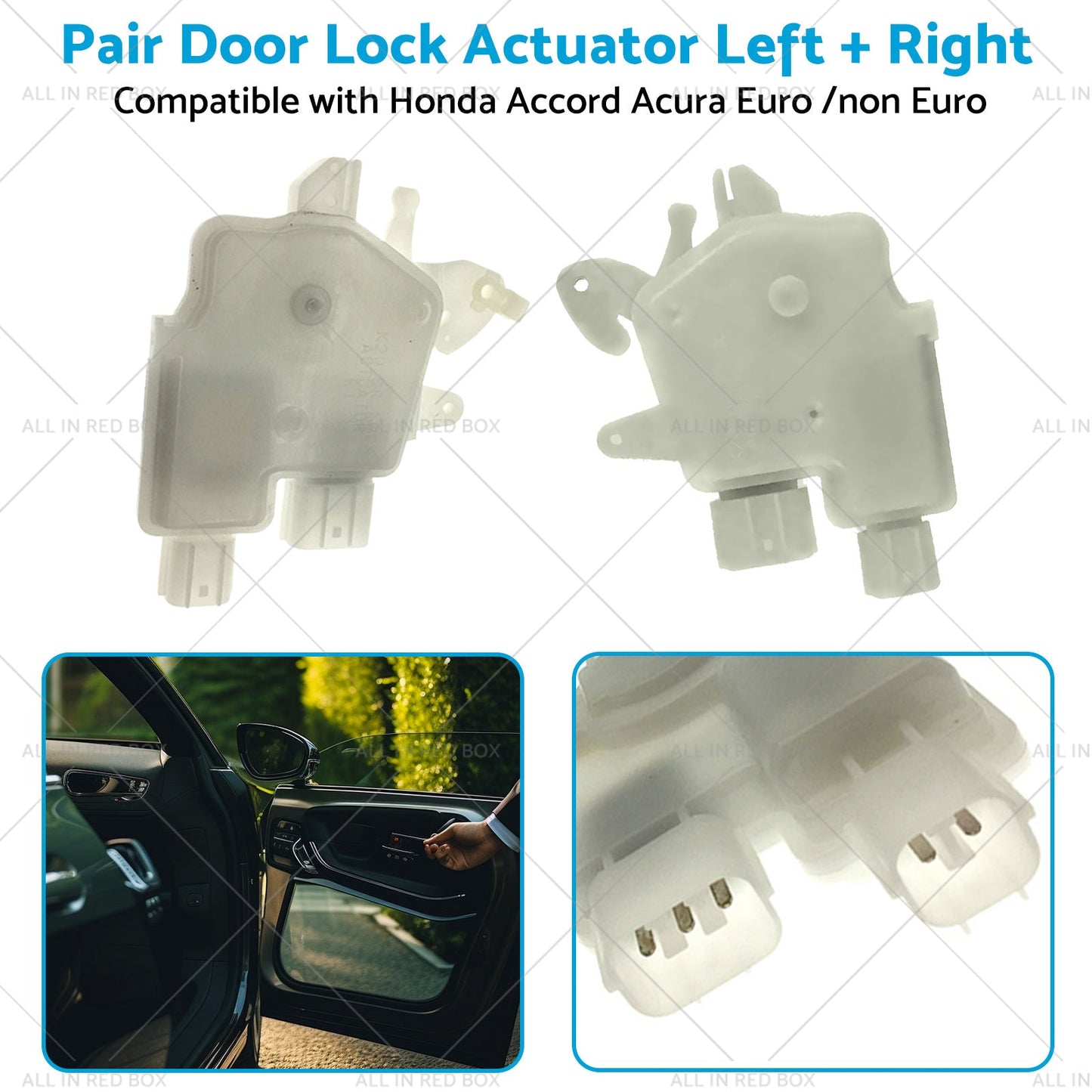 Pair Door Lock Actuator LR Suitable for Honda Accord Acura Euro  non Euro 03-07-3