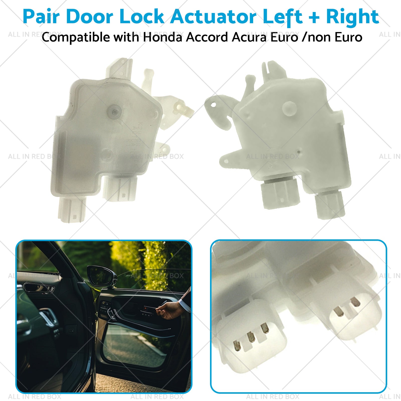 Pair Door Lock Actuator LR Suitable for Honda Accord Acura Euro  non Euro 03-07-3