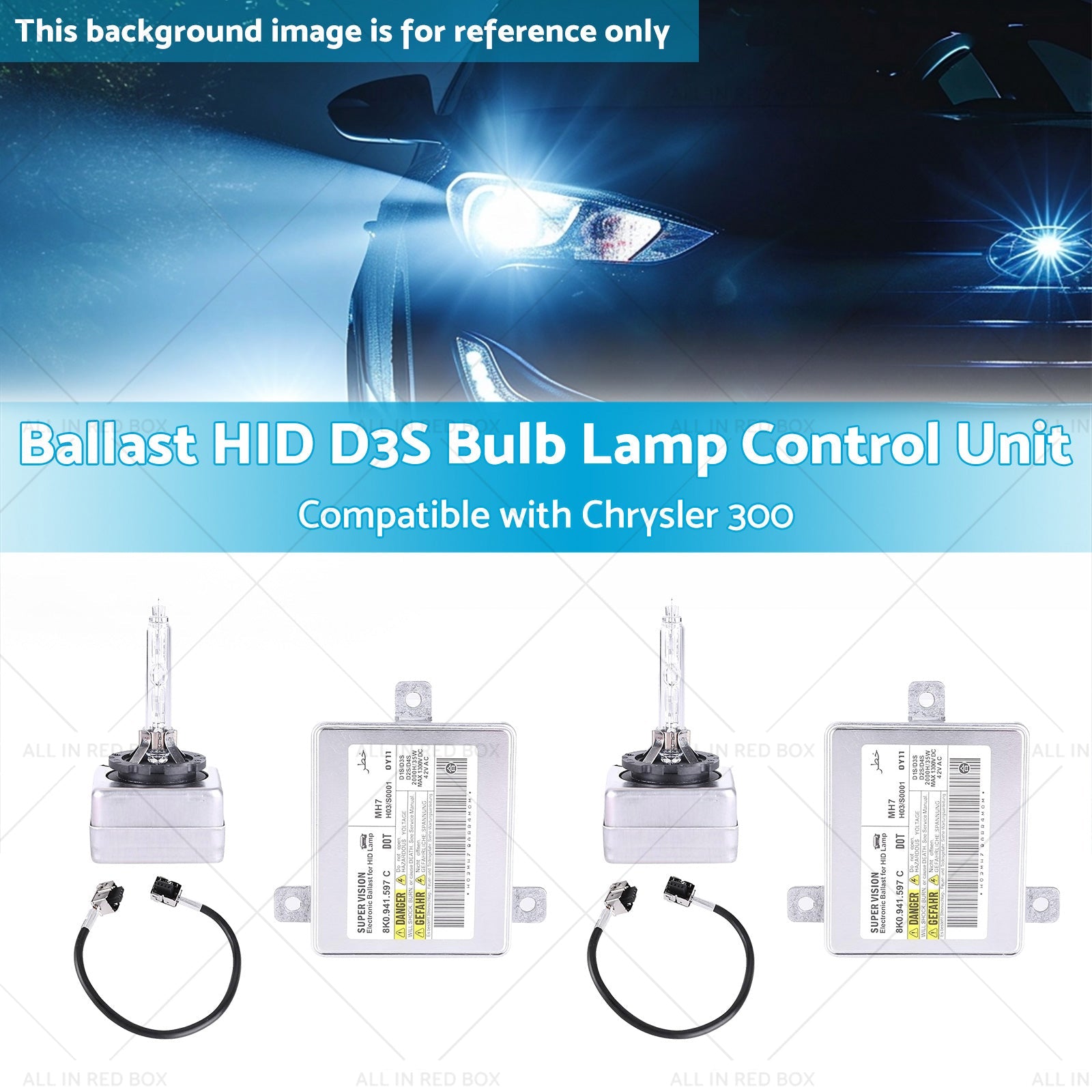 68170821AA Ballast HID D3S Bulb Lamp Control Unit Suitablefor Chrysler 300 11-21-2