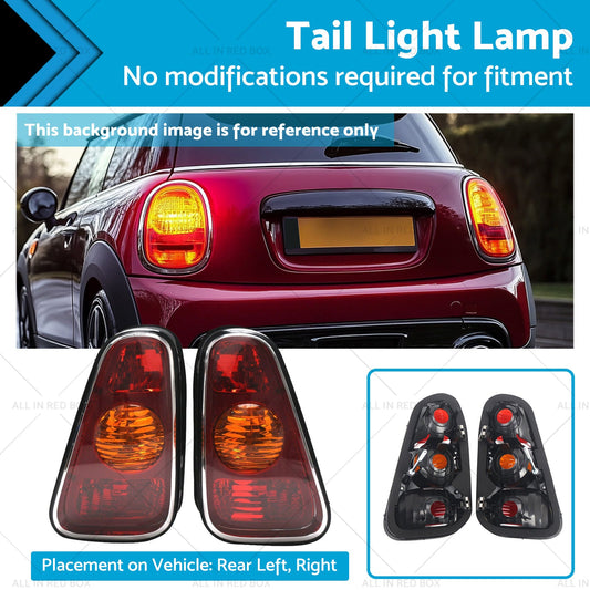 Pair LH+RH Hand Tail Light Lamp Suitable For Mini Cooper Hatch R50 2001-2004-0