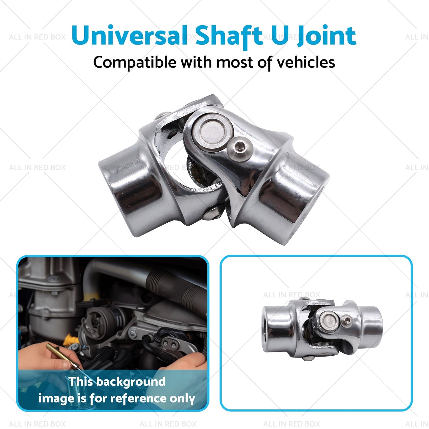 3 or 4 inch  Round x 3 or 4 inch  Round Stainless Steel Universal Single Steering Shaft U Joint-4
