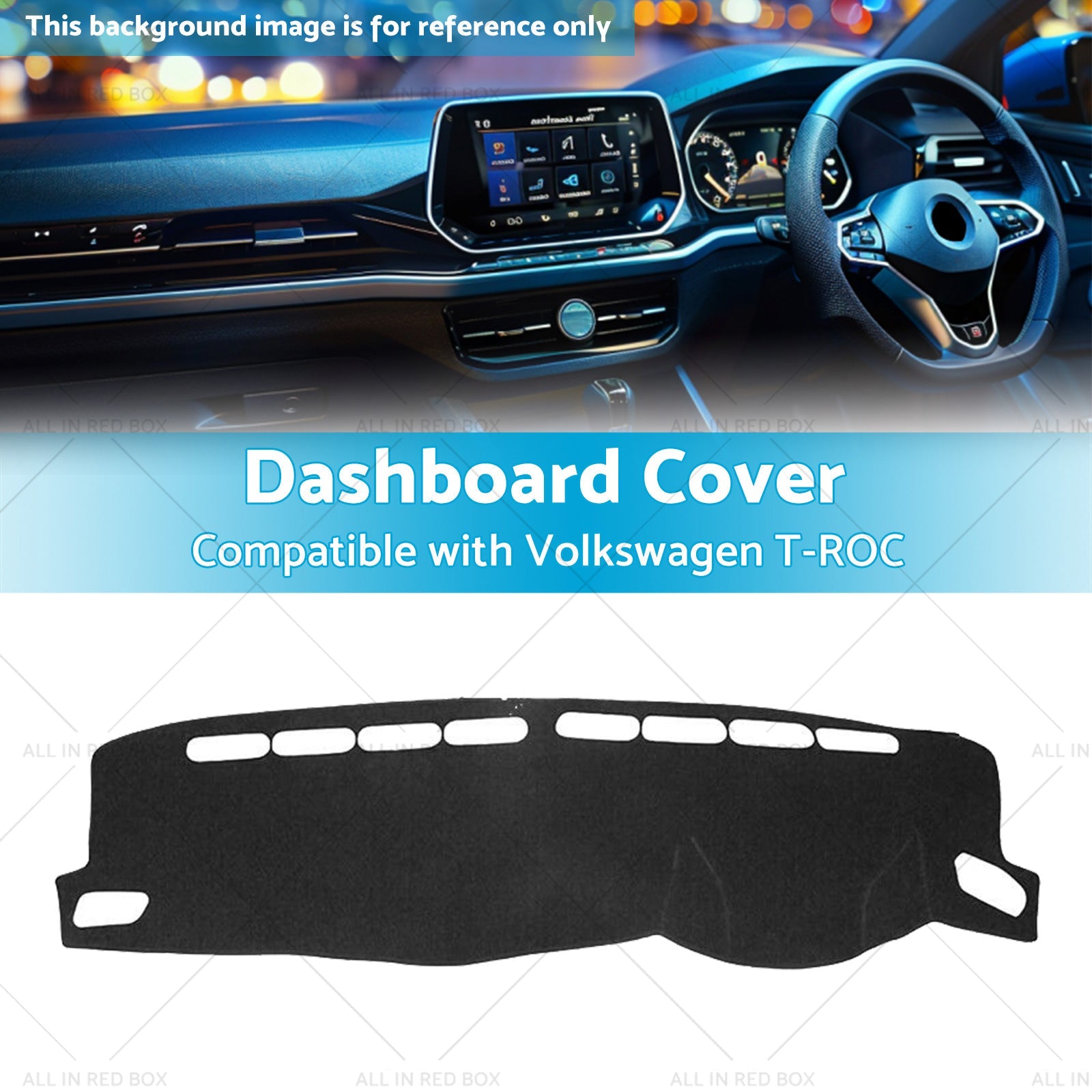 Dash Mat Suitable For Volkswagen VW T-ROC A11 2017-2021 Dashboard Cover Non-Slip-2
