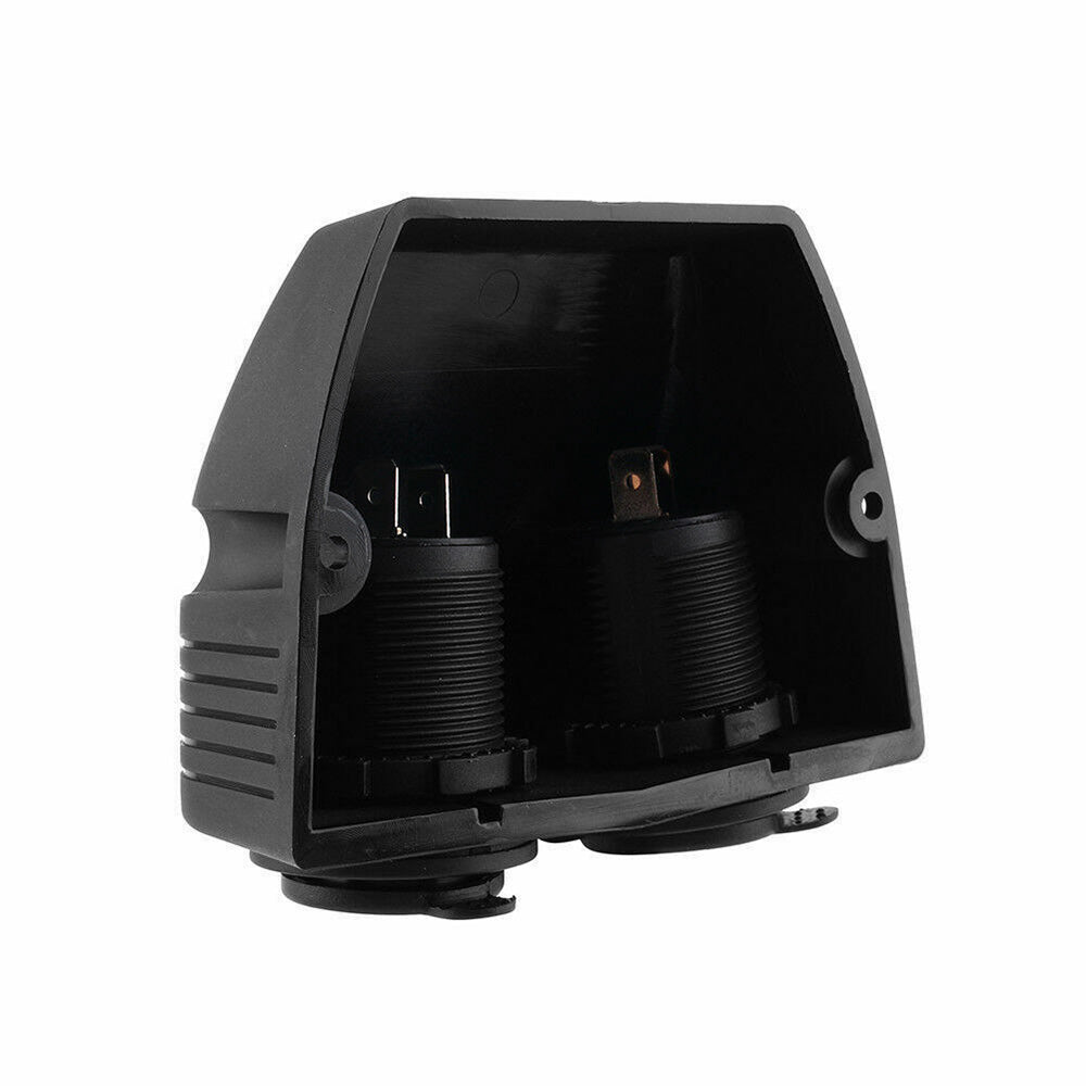 12V-24V Dual Port Surface Mount Cigarette Lighter Suitable for Car Boat Caravan RV-3