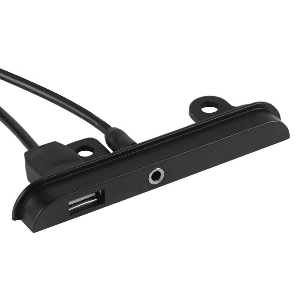 2 DIN Fascia Dash Kit with Side Trims, Brackets, USB & AUX Port Suitable For Toyota-4