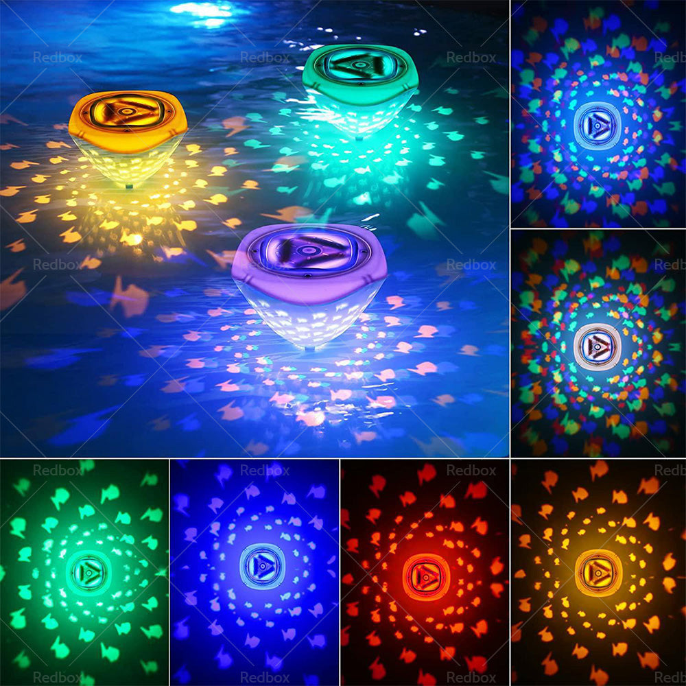 Floating Underwater Lights LED Disco Light Glow Show Swimming Pool Tub Spa Lamp-4