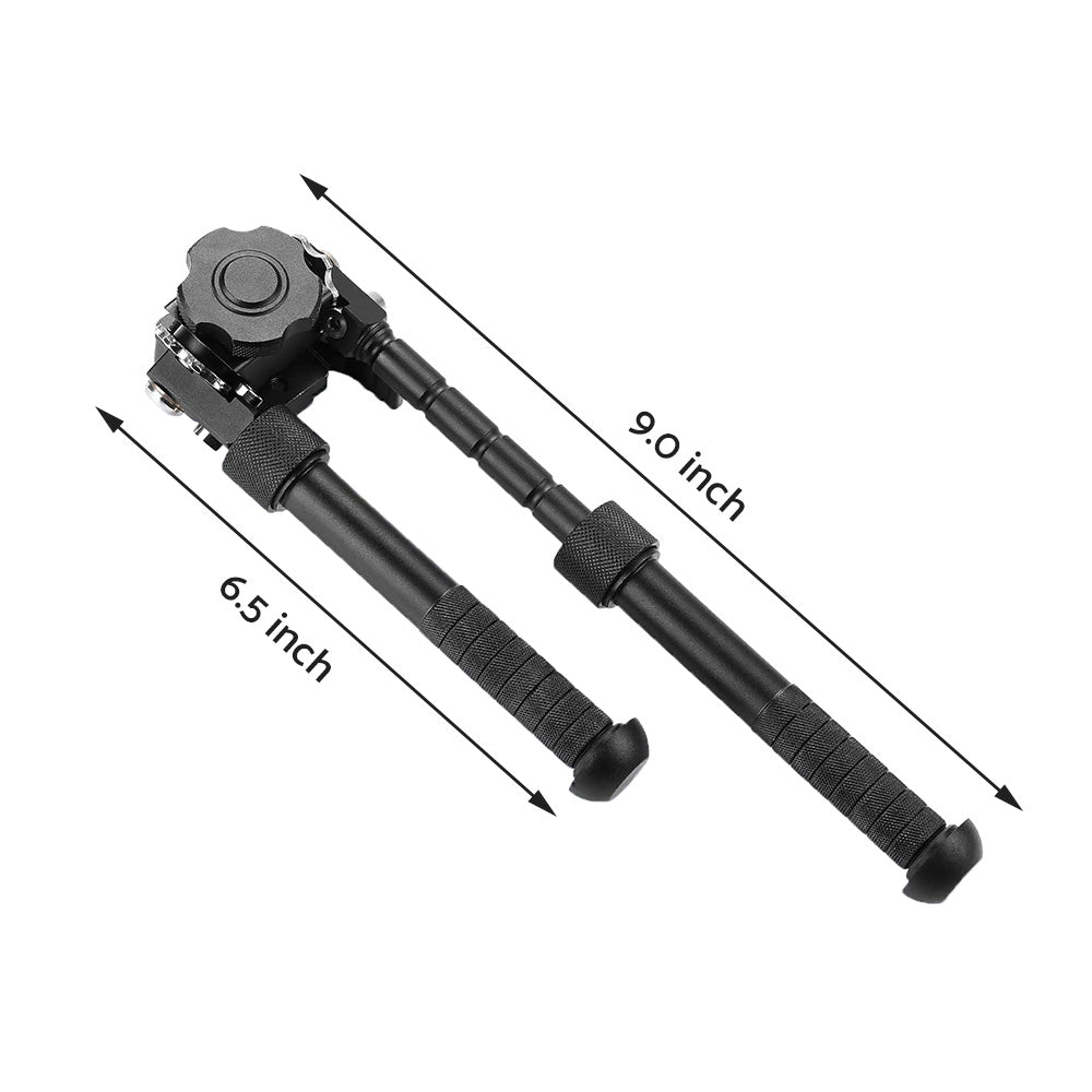 360 Angle Swivel QD Tactical 6. 5 to9  Rail Pistol Hunting Shooting Rifle Bipod Mount-2