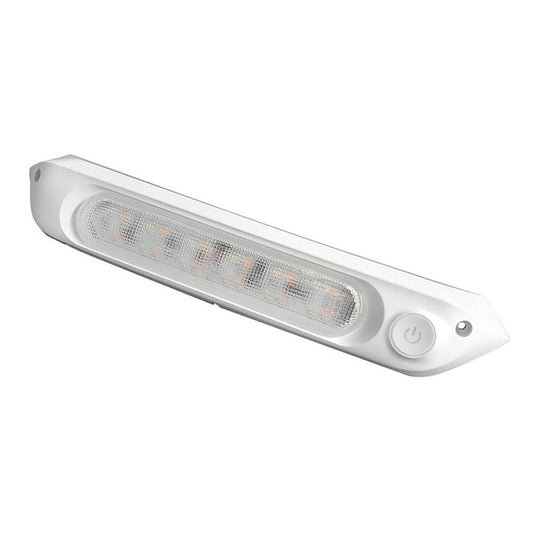 287MM DUAL LED BUG LIGHT 12/24V AWNING LIGHT AMBER/WHITE LIGHTS W/ SWITCH-0