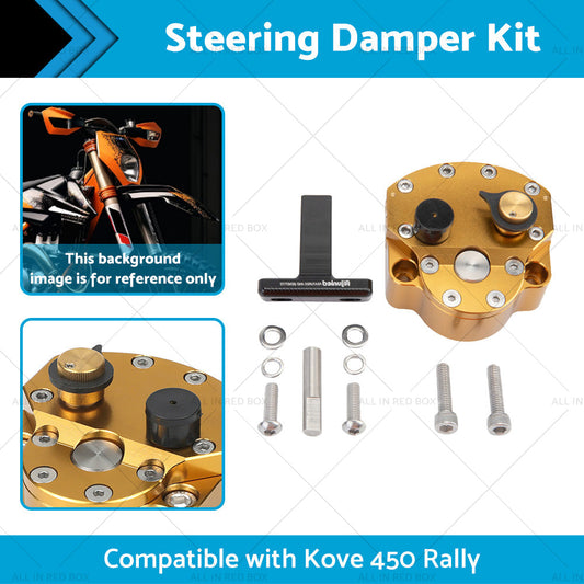 Adjustable Steering Damper Stabilizer Safety Kit Suitable for Kove 450 Rally-1
