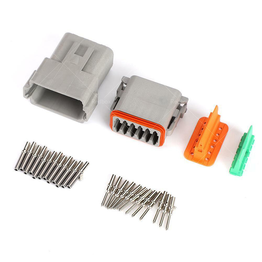 Deutsch DT 12-Way 12 Pin Electrical Connector Waterproof Plug Kit Male  and  Female-4