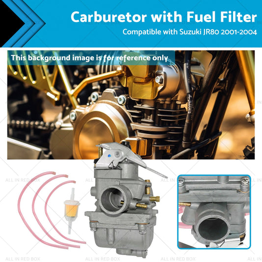 1x Carburetor with Fuel Filter Assembly Suitable for Suzuki JR80 2001-2004 Bike-0