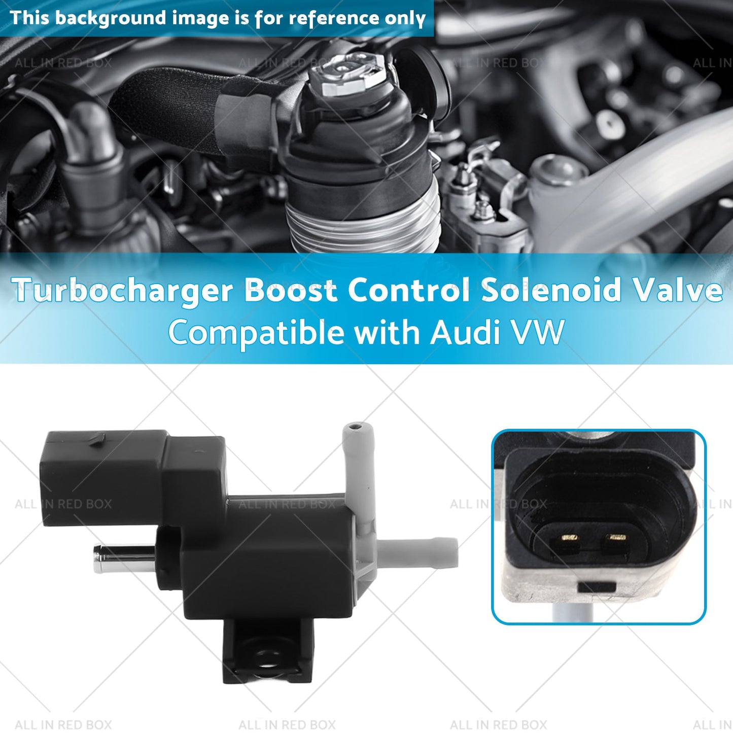 Turbocharger Boost Control Solenoid Valve Suitable for Audi VW 06F906283F-2