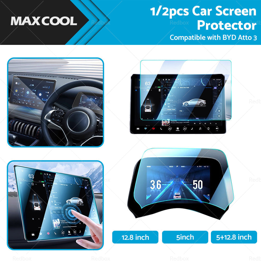 Tempered Glass Screen Protector Center Control  Suitable for BYD Atto3 Dolphin-0