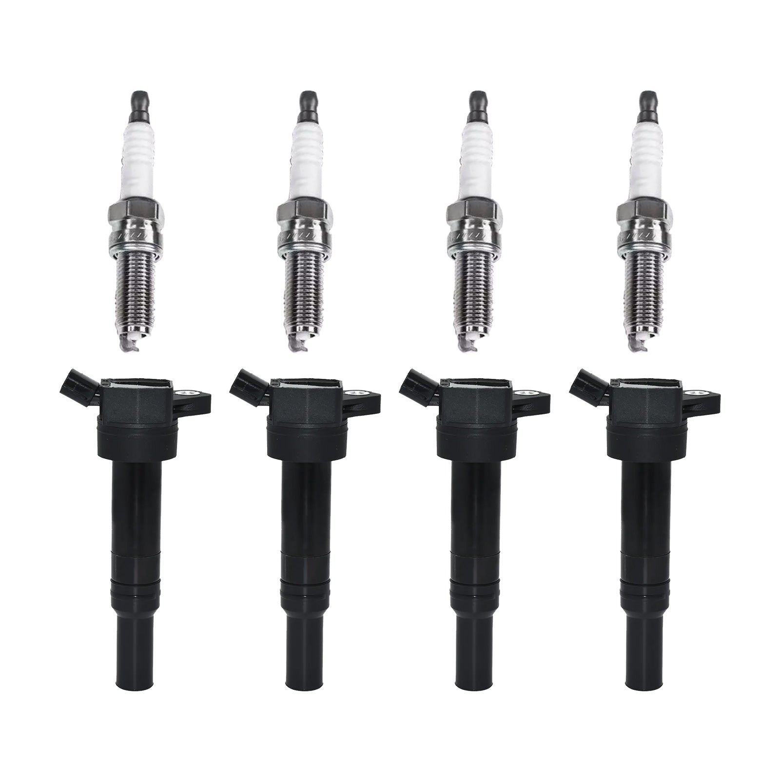 4x Ignition Coils&4x Spark Plug Suitable for Hyundai Elantra Kia Soul 273002E000-1