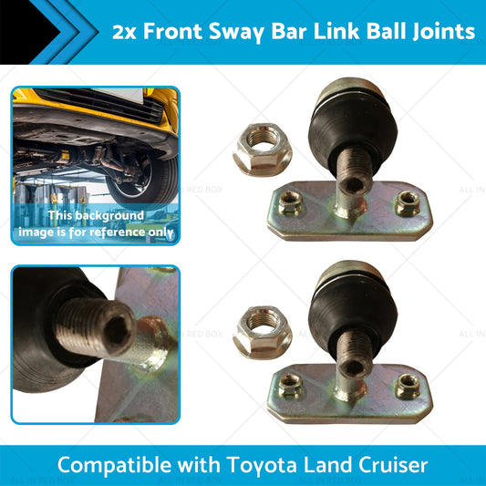 2x Front Sway Bar Link Ball Joints Suitable for Land Cruiser 98-07 48802-60050-1