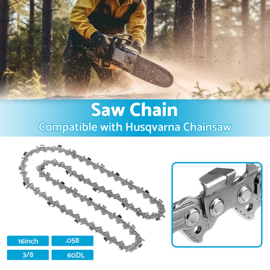 Tungsten Carbide Chainsaw Chain 16inch 3 8 058 60DL Suitable for Husqvarna-1