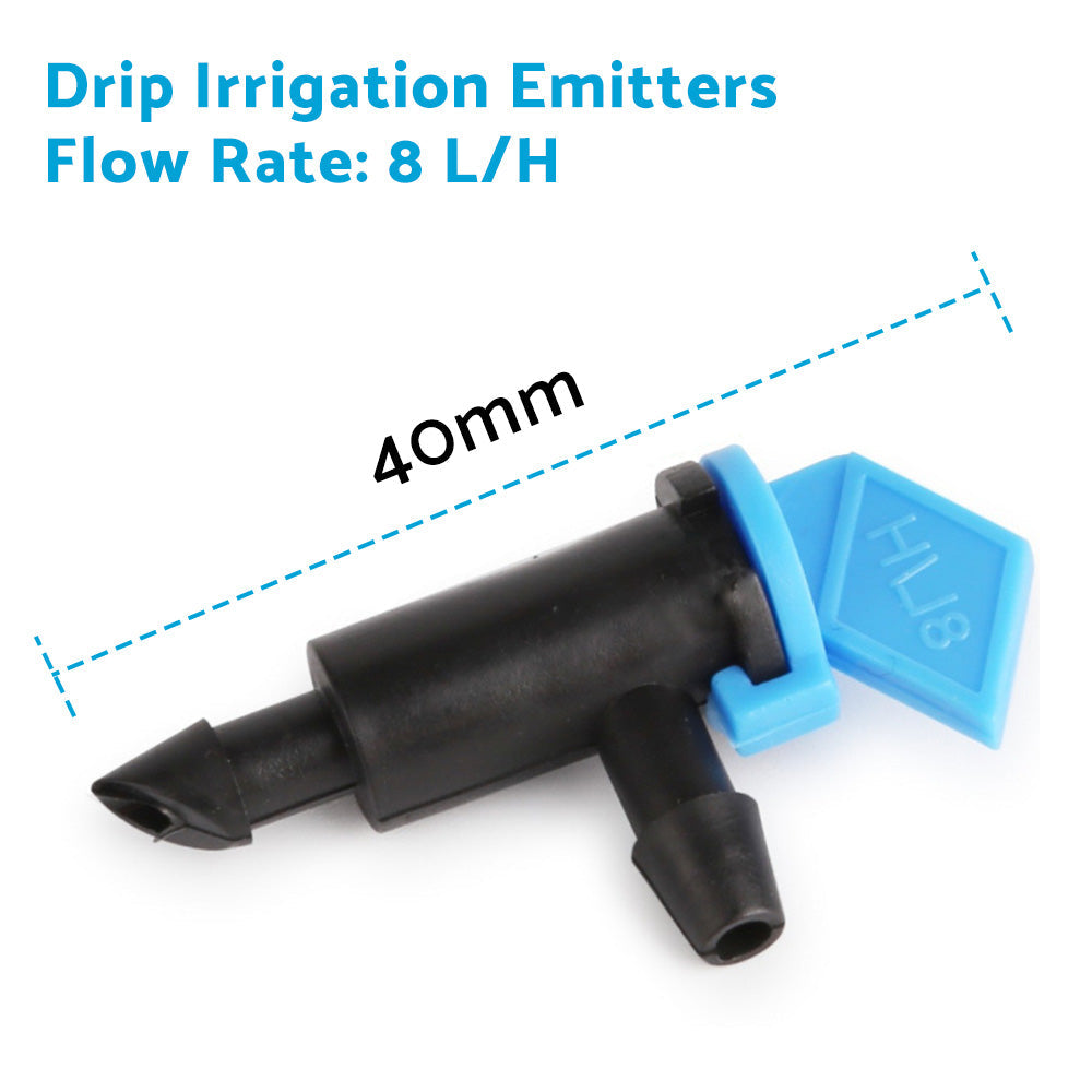 100PCS Drip Flag Emitter Flag Dripper for Garden Drip Irrigation Dropper 8L H-3