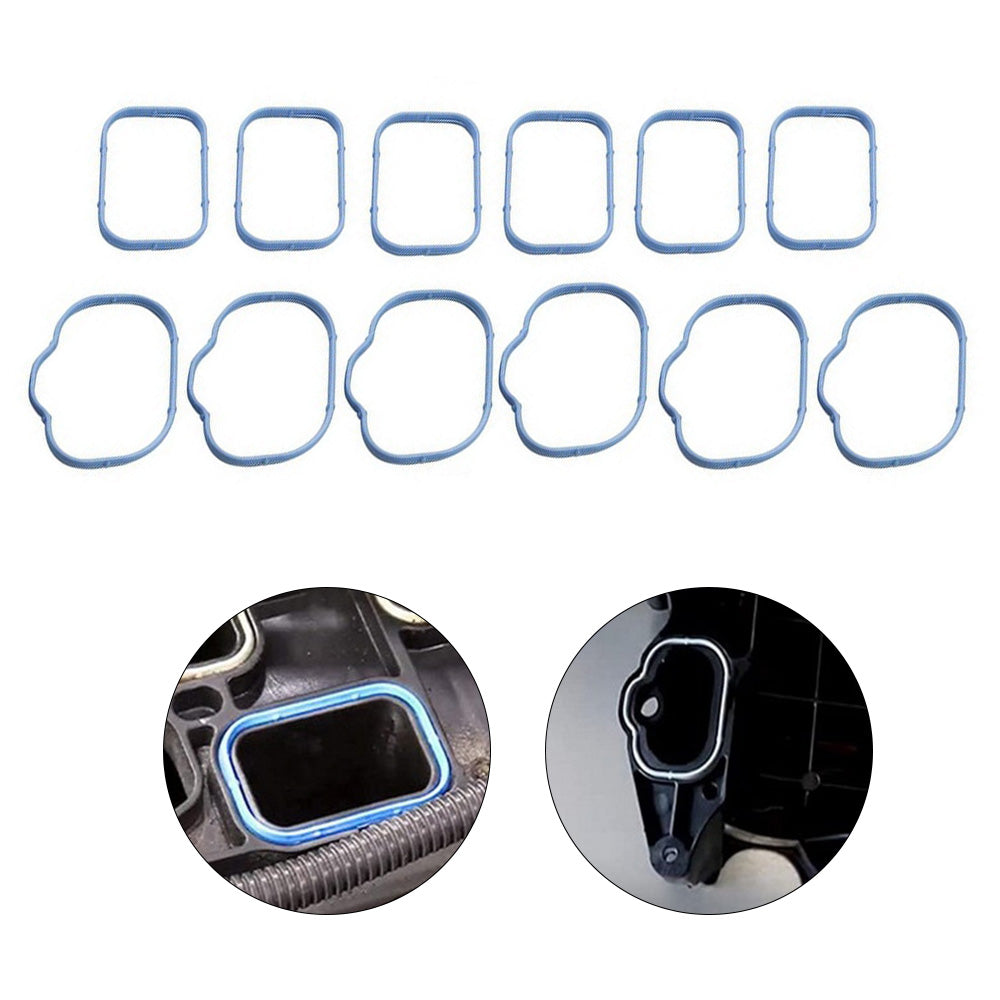 12x Intake Manifold Gaskets Seals Suitable For Chrysler 300 / Jeep / Dodge 3.6L-4