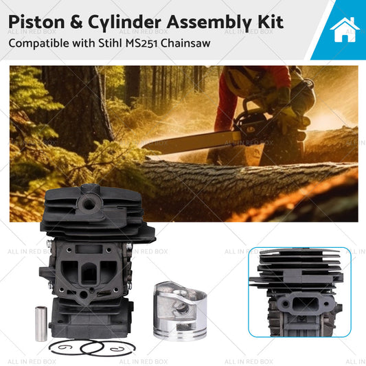 Piston  and  Cylinder Kit 44mm 1143 020 1207 Suitable For Stihl MS251 Chainsaw-0